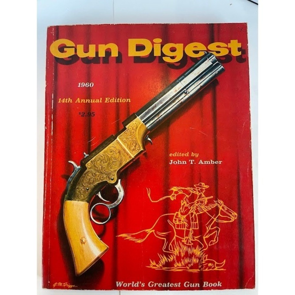 Gun Digest 1960 14th Annual Edition Book Unisex Red Fair Vintage Reference